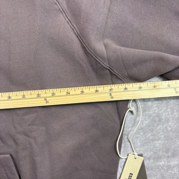Fear of God Essentials Hoodie Mens XL Plum Purple Skater Authentic NEW - Picture 6 of 8